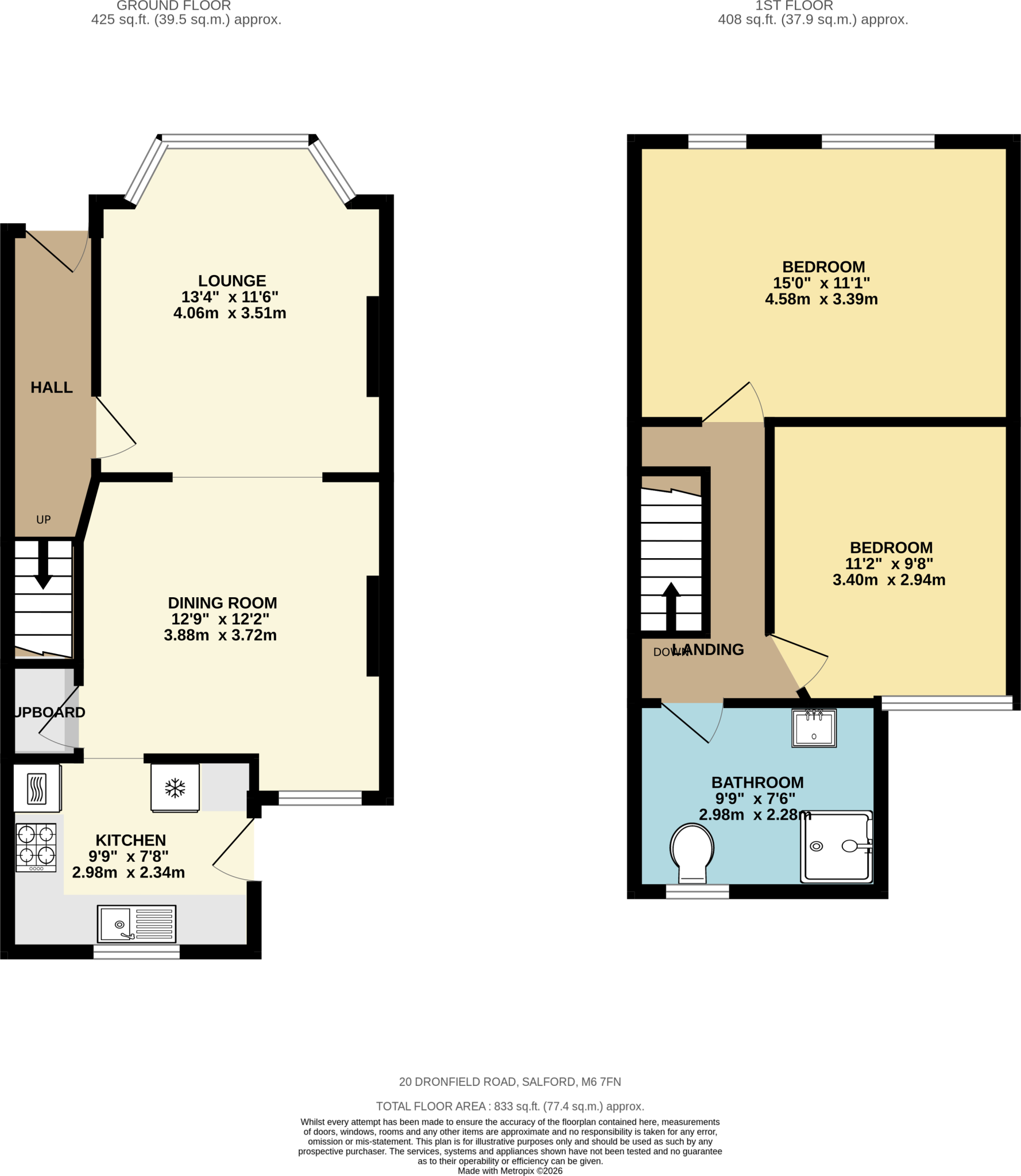 20, Dronfield Road, Salford, M6 7FN, Salford floorplan