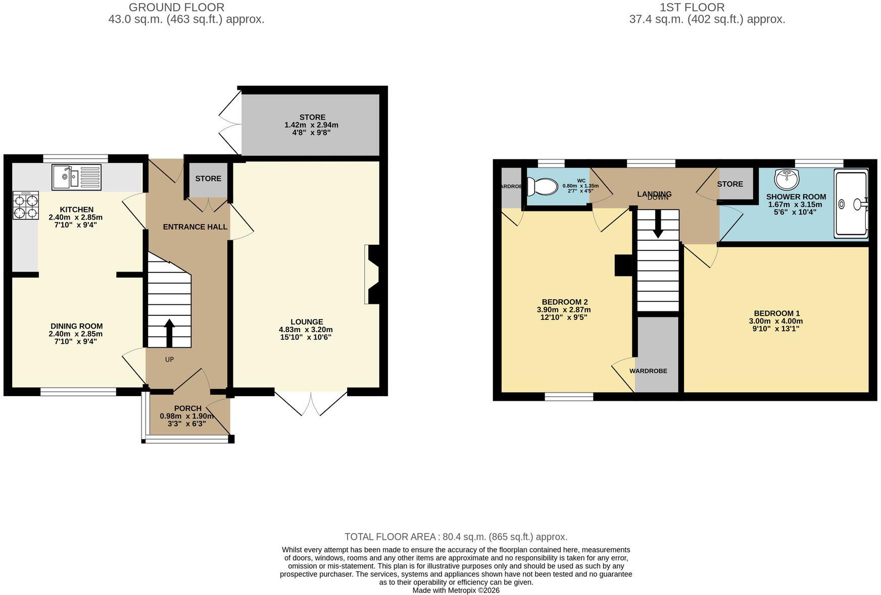 Queens Walk, New Tupton, S42 floorplan