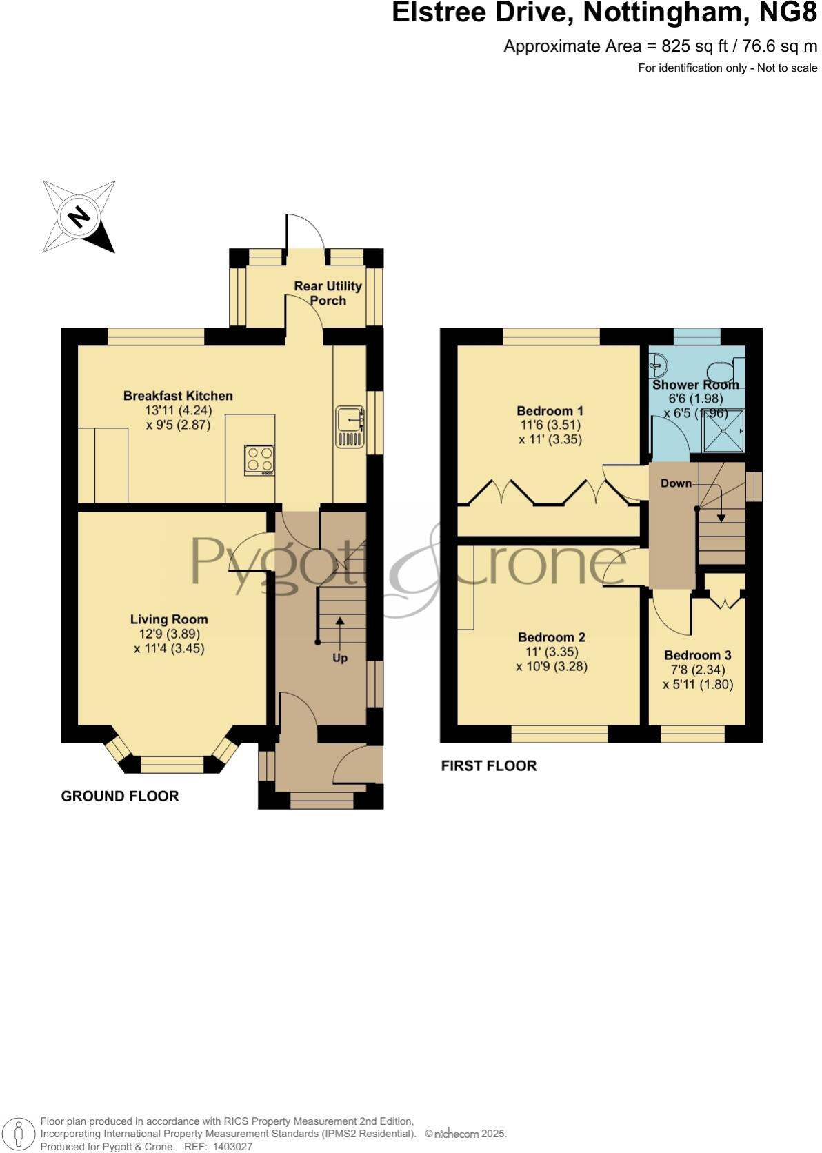 Elstree Drive, Nottingham, Nottinghamshire, NG8 floorplan
