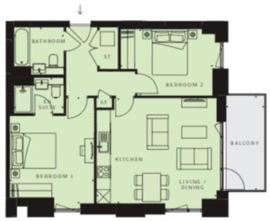 North End Road Wembley HA9 floorplan
