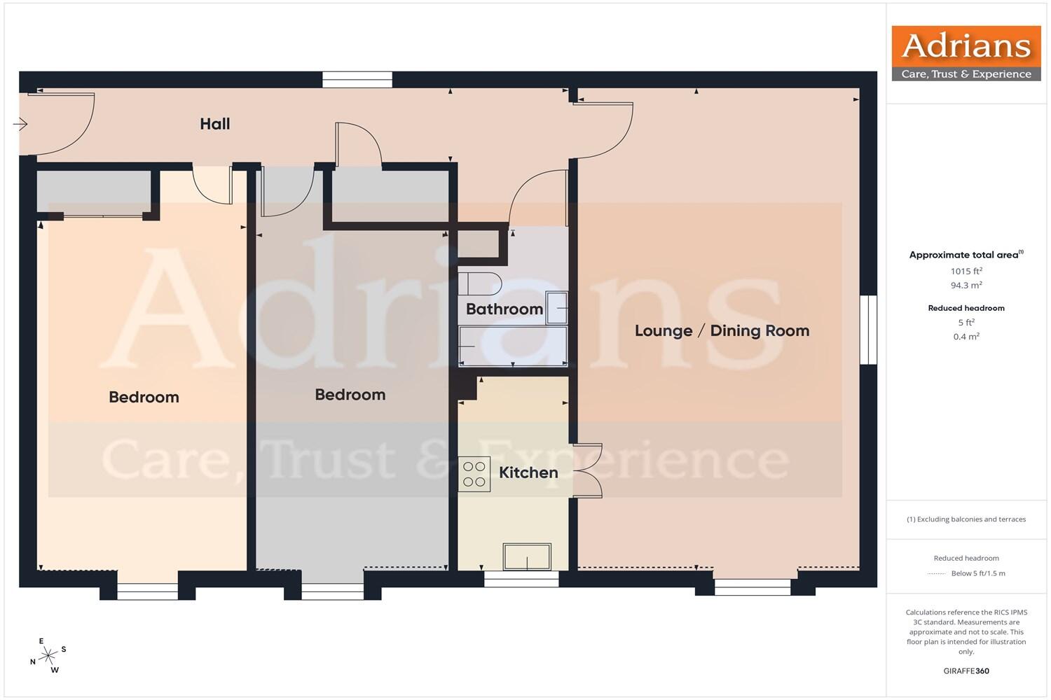 Spalding Court, Chelmsford, CM1 2UZ floorplan