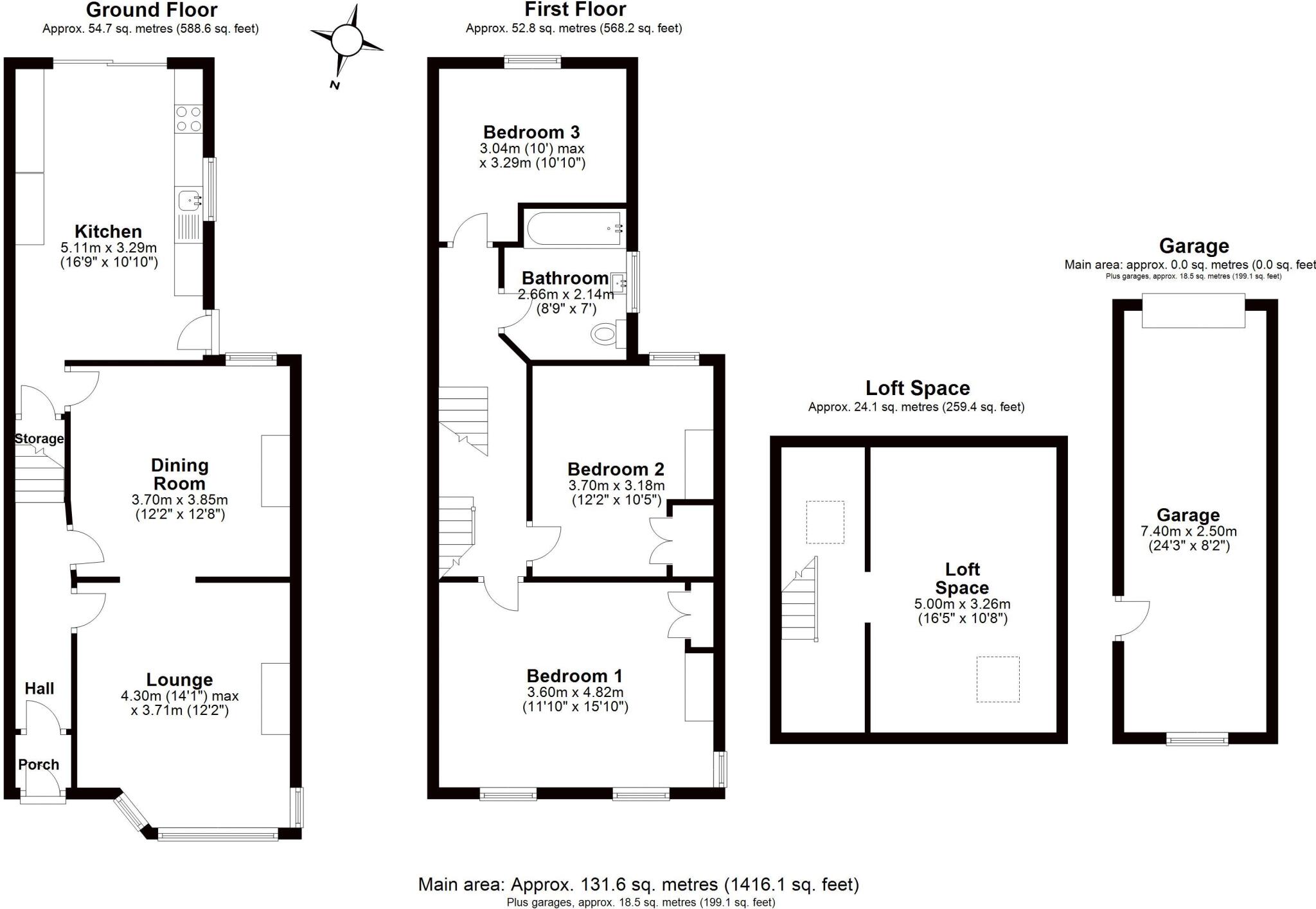 Fairfield Road, Stockton Heath floorplan