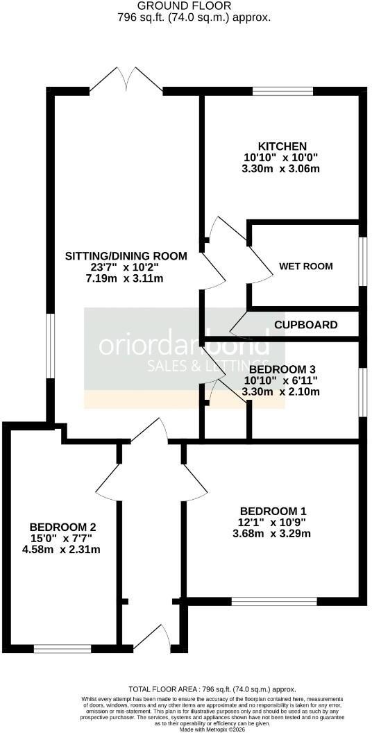 Mallory Walk, Parklands, Northampton NN3 floorplan