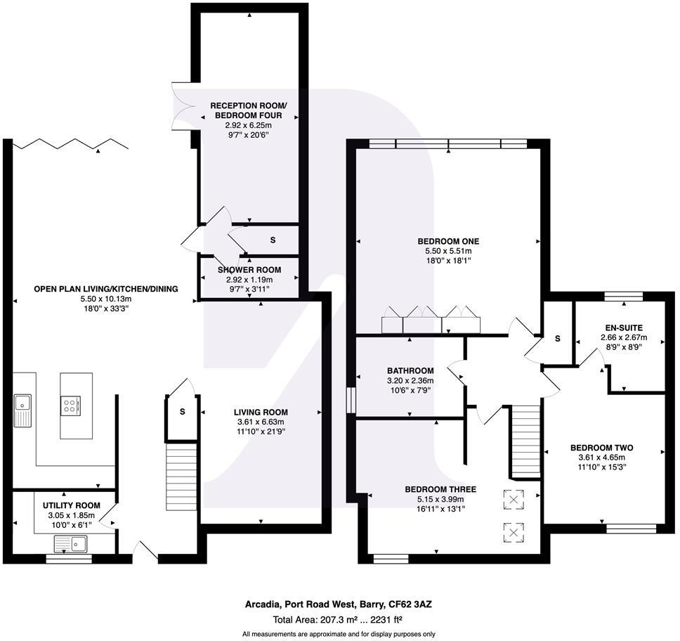 Port Road West, Barry floorplan