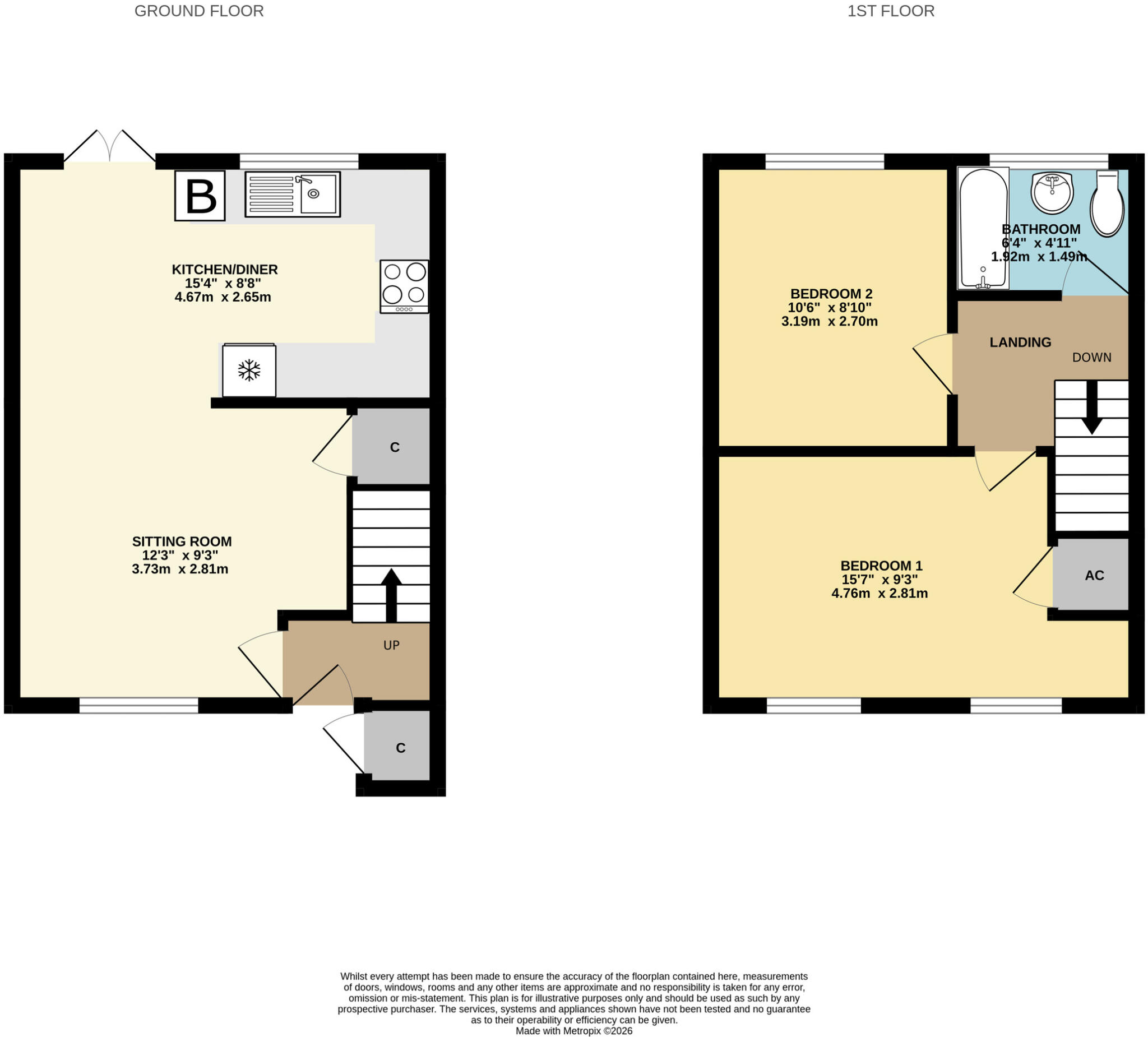 St. Johns Road, Yeovil, Somerset, BA21 5QR floorplan