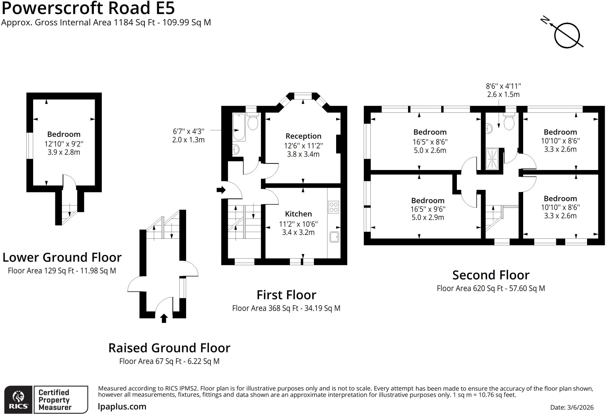 Flat A, Powerscroft Road, Hackney, London floorplan