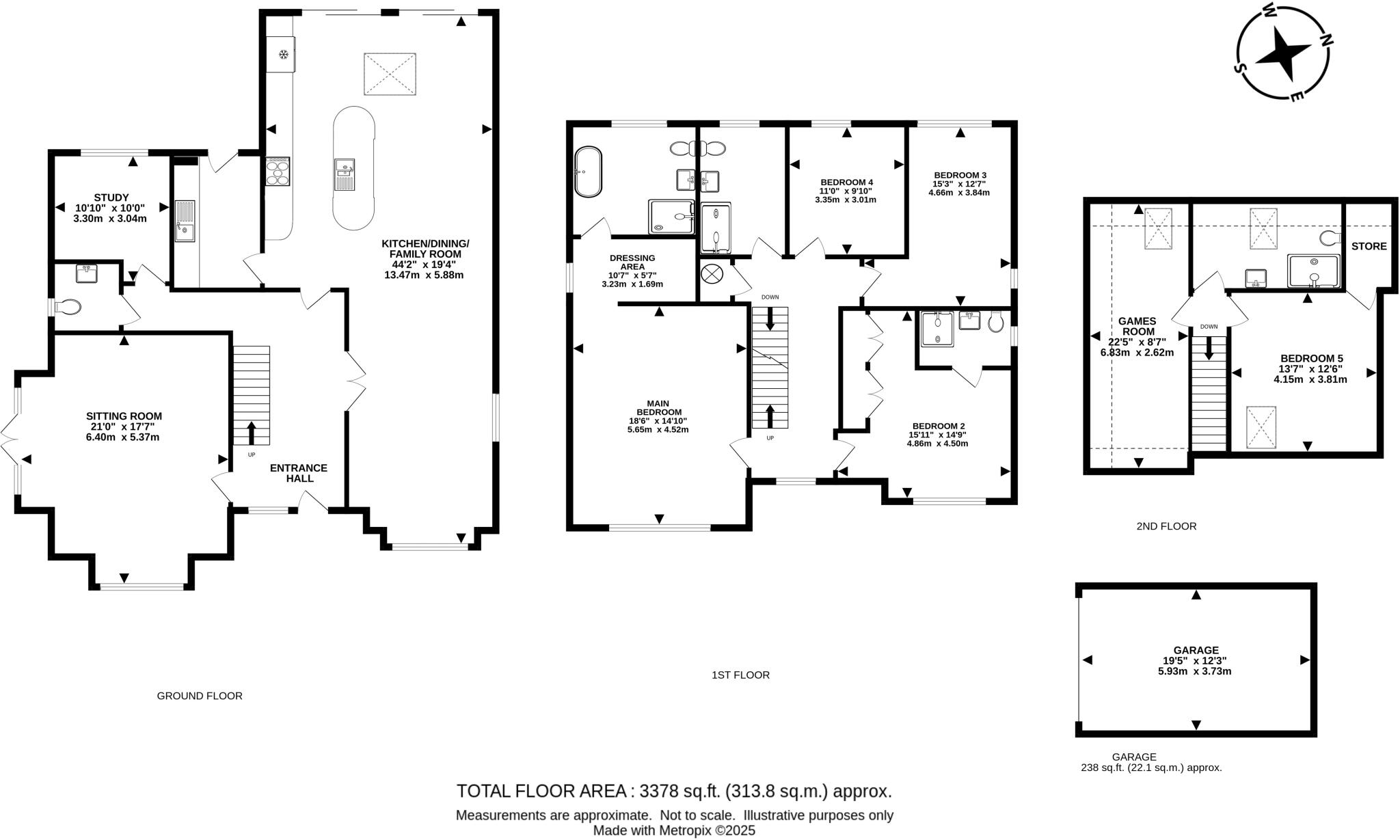 13b, The Avenue, Tadworth, KT20 floorplan