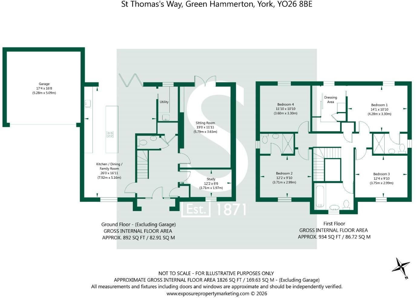 St. Thomas's Way, Green Hammerton, York floorplan
