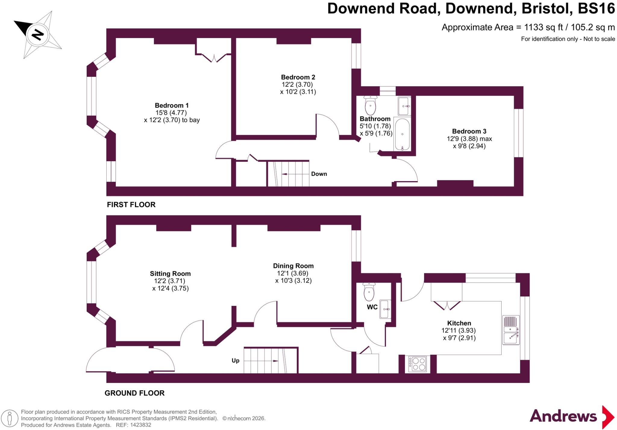 Downend Road, Downend, Bristol, Gloucestershire, BS16 floorplan