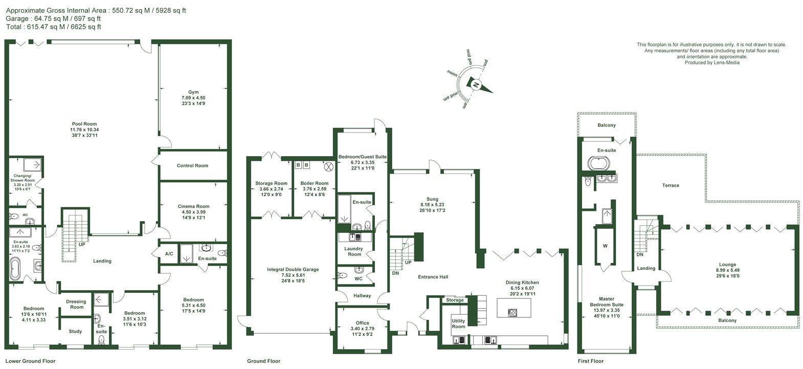 The Greenside, Wrea Green, Preston, Lancashire floorplan