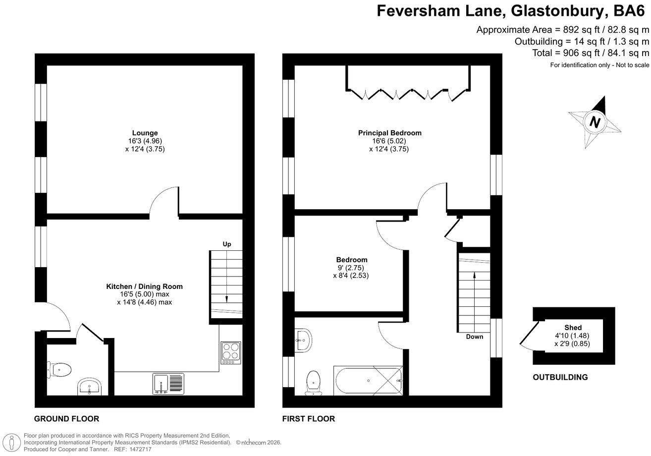 Millers Mews, Glastonbury, BA6 floorplan