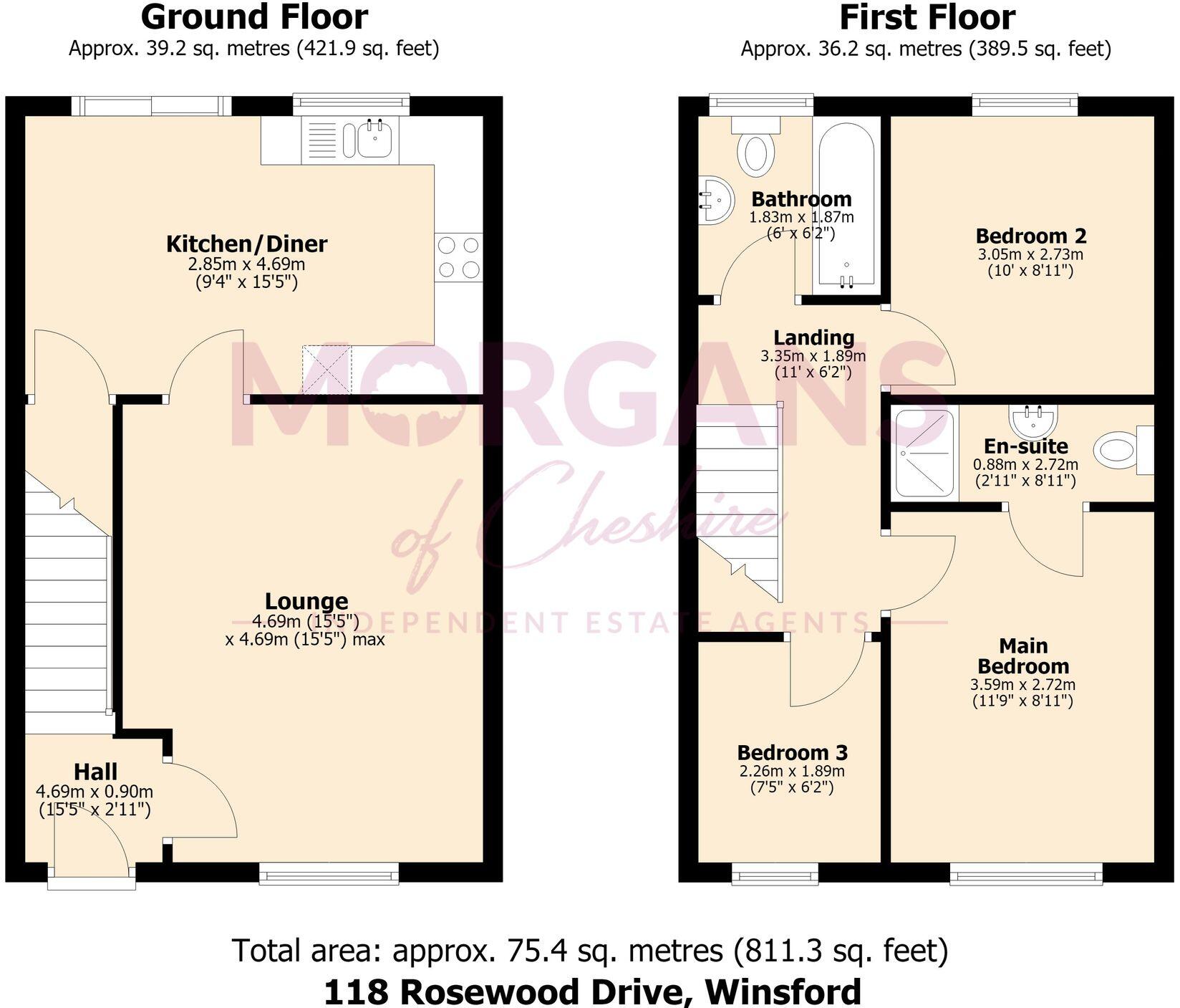 Rosewood Drive, Winsford, CW7 floorplan