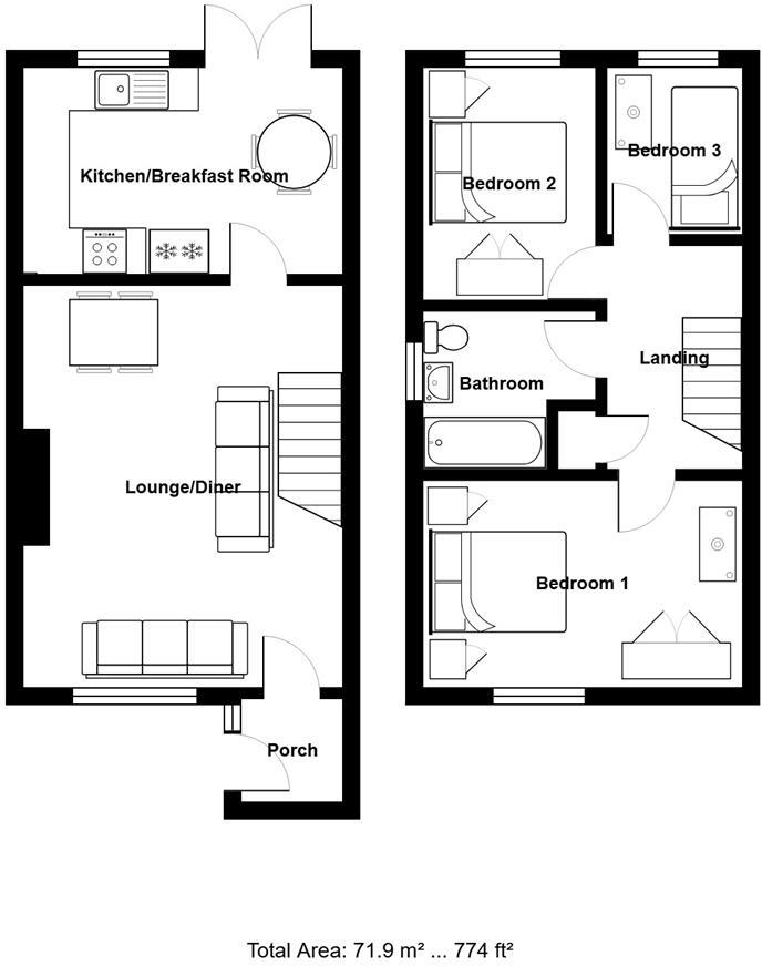 Beckford Close, Chaddlewood, Plymouth floorplan