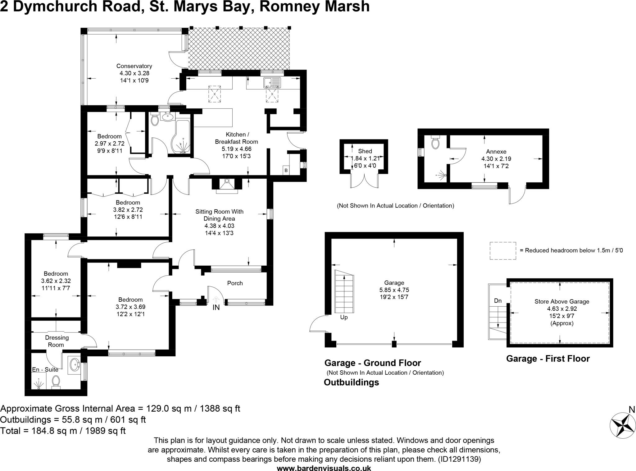 Dymchurch Road, St. Marys Bay, Romney Marsh, Kent, TN29 floorplan