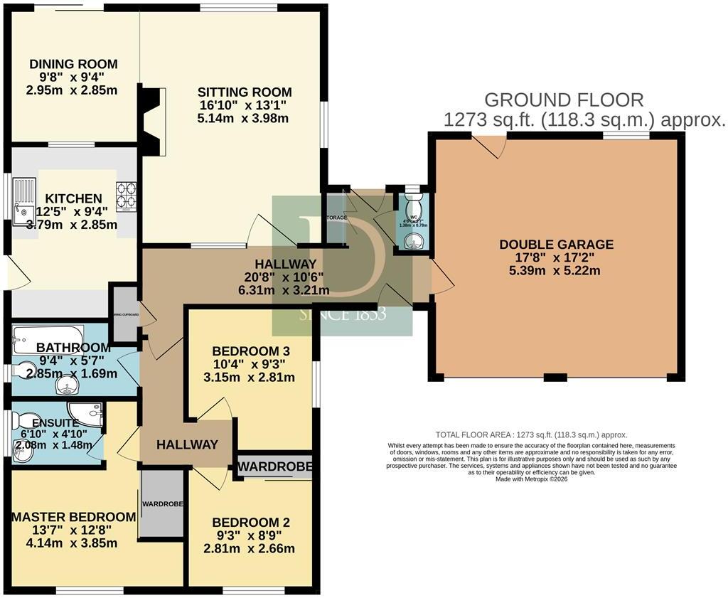34, Barley Meadow, Halesworth floorplan