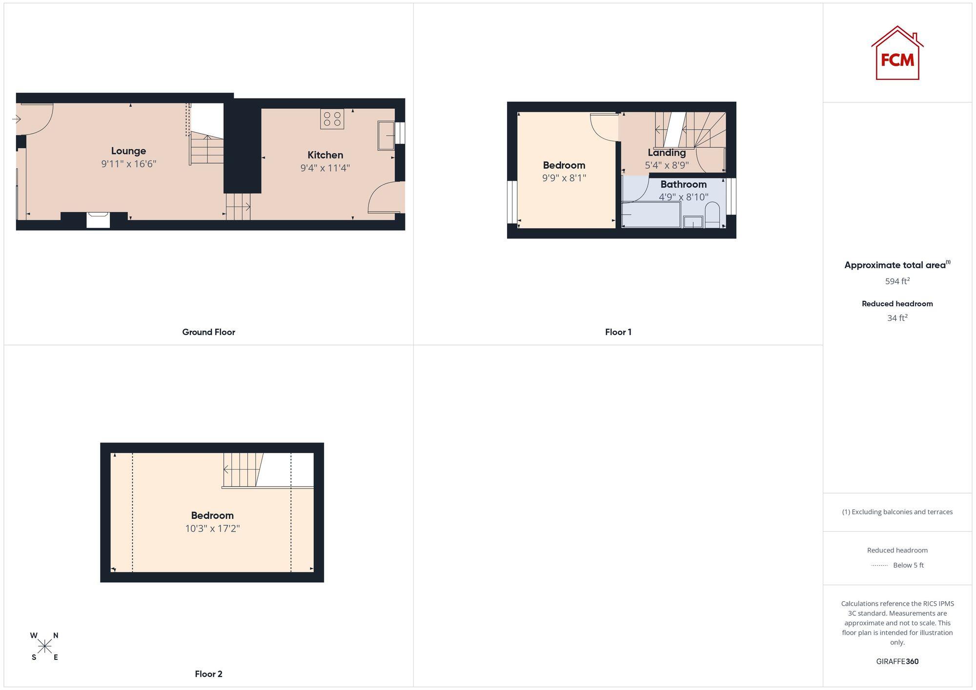 Melbourne Terrace, High Harrington, CA14 floorplan