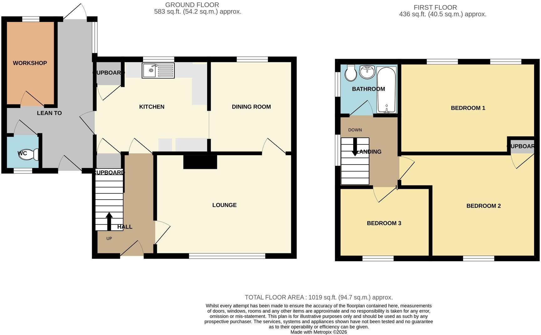 Parkway, Bridgwater, TA6 floorplan