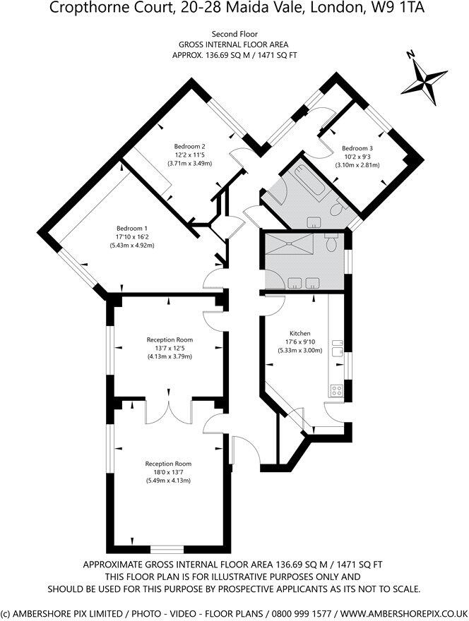 Cropthorne Court, 20-28 Maida Vale, Maida Vale, London, W9 floorplan