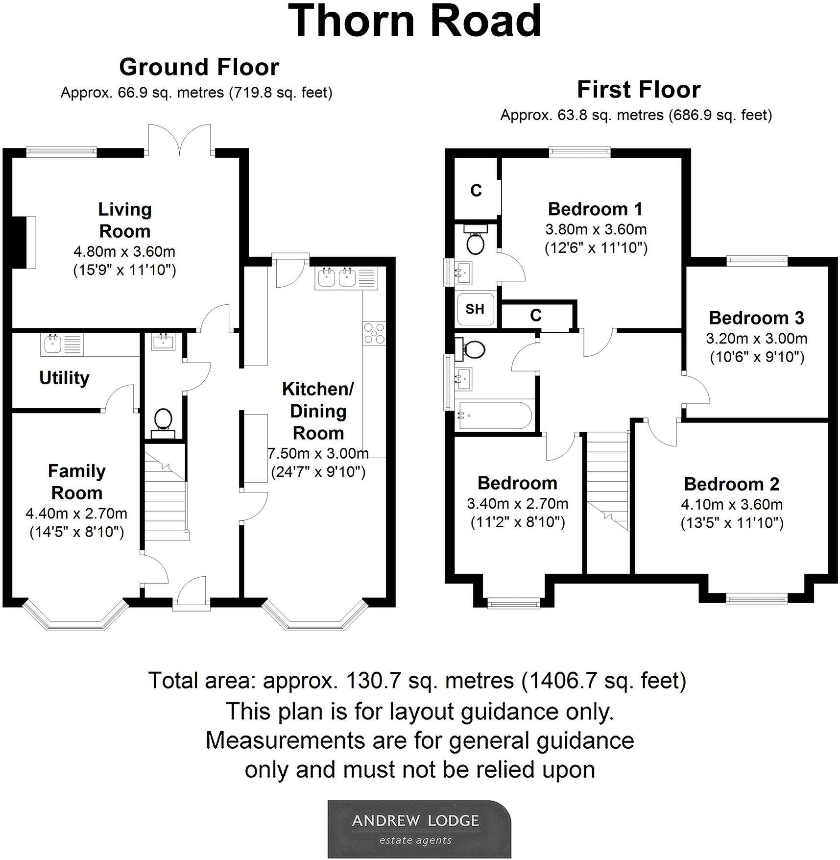 Thorn Road, Wrecclesham, GU10 floorplan