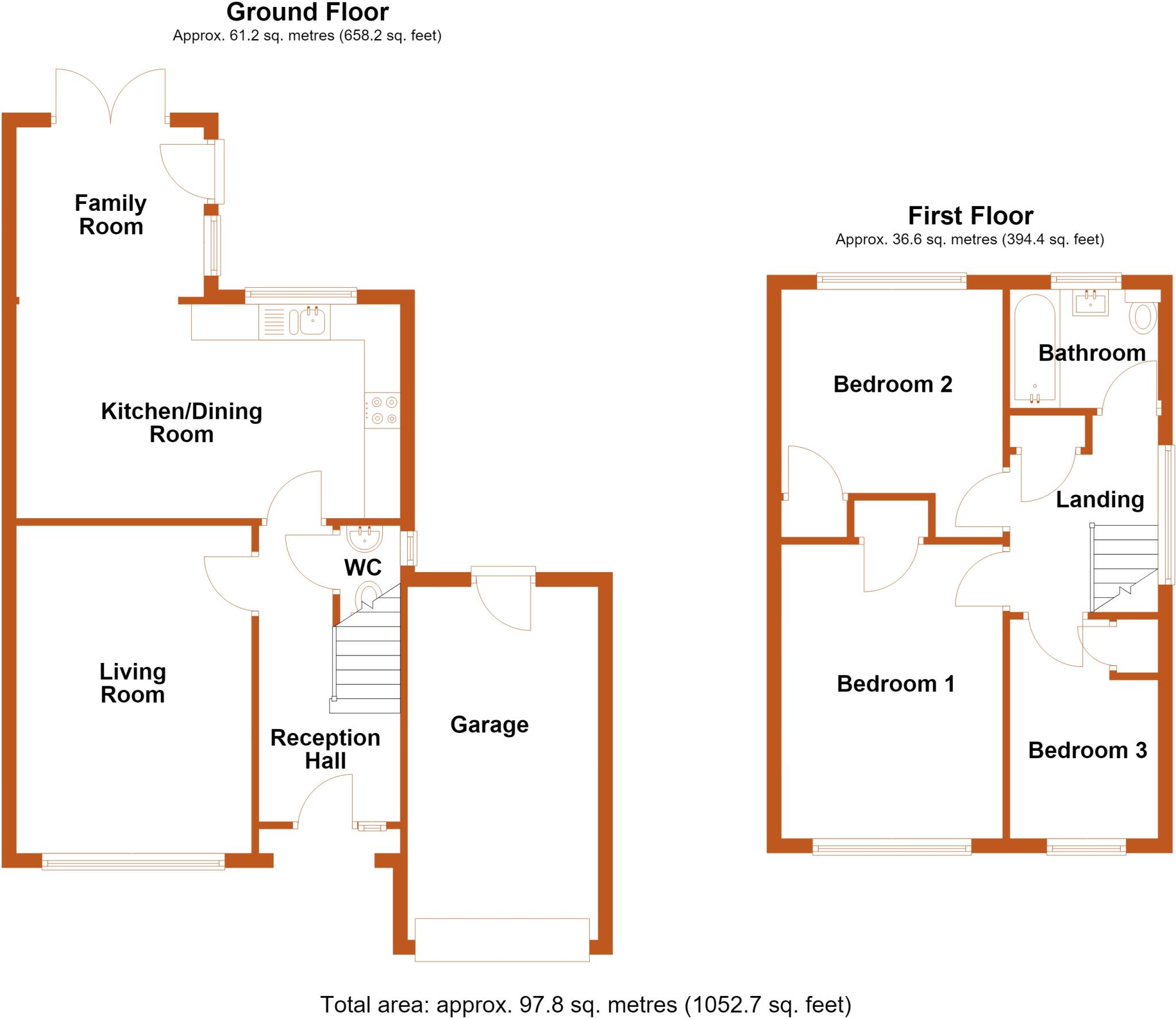 34, Croft Close, Rowton, CH3 floorplan
