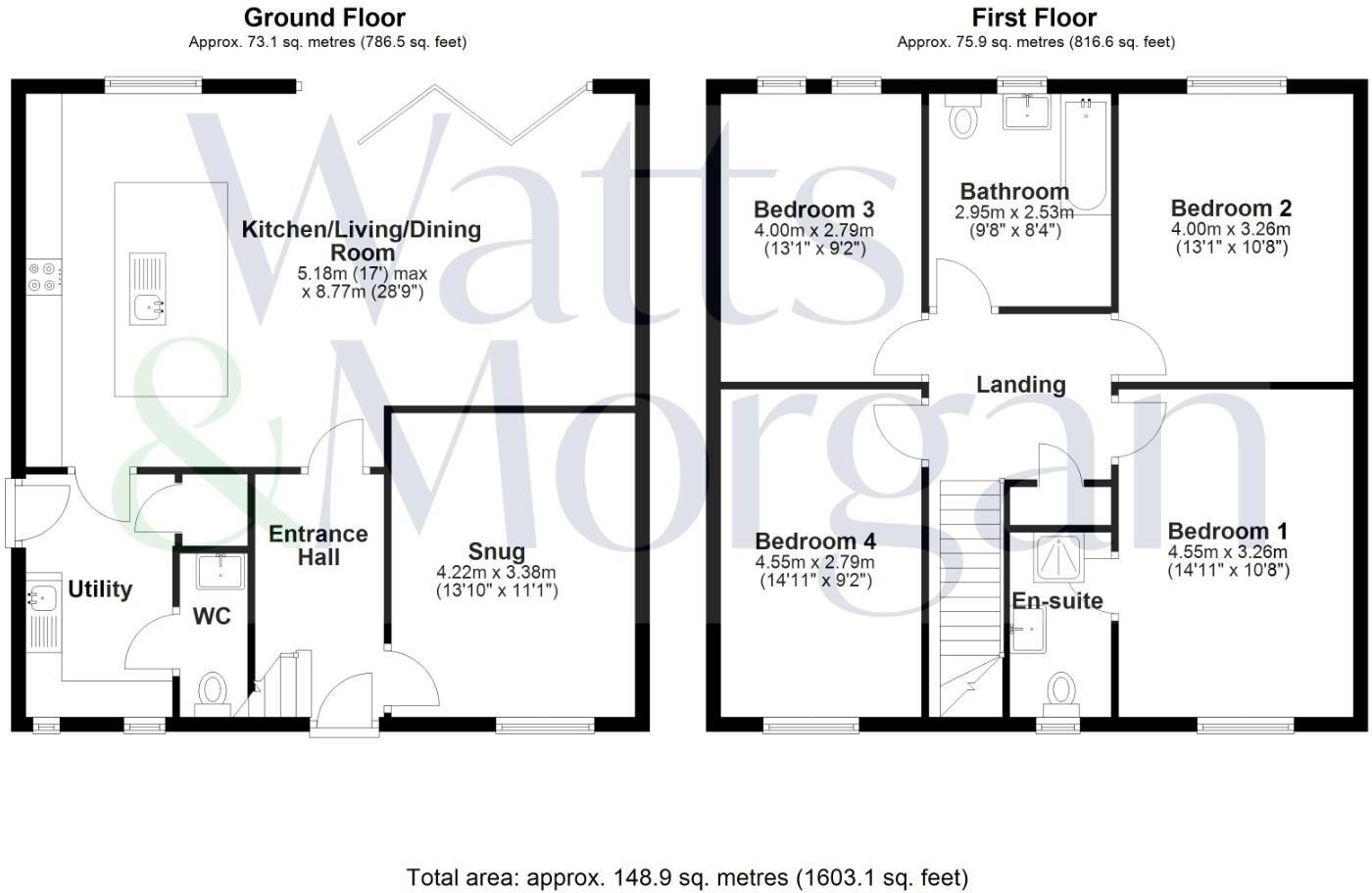 Plot B, The Old Brewery, Eglwys Brewis, Llantwit Major, Vale of Glamorgan, CF61 2XR floorplan