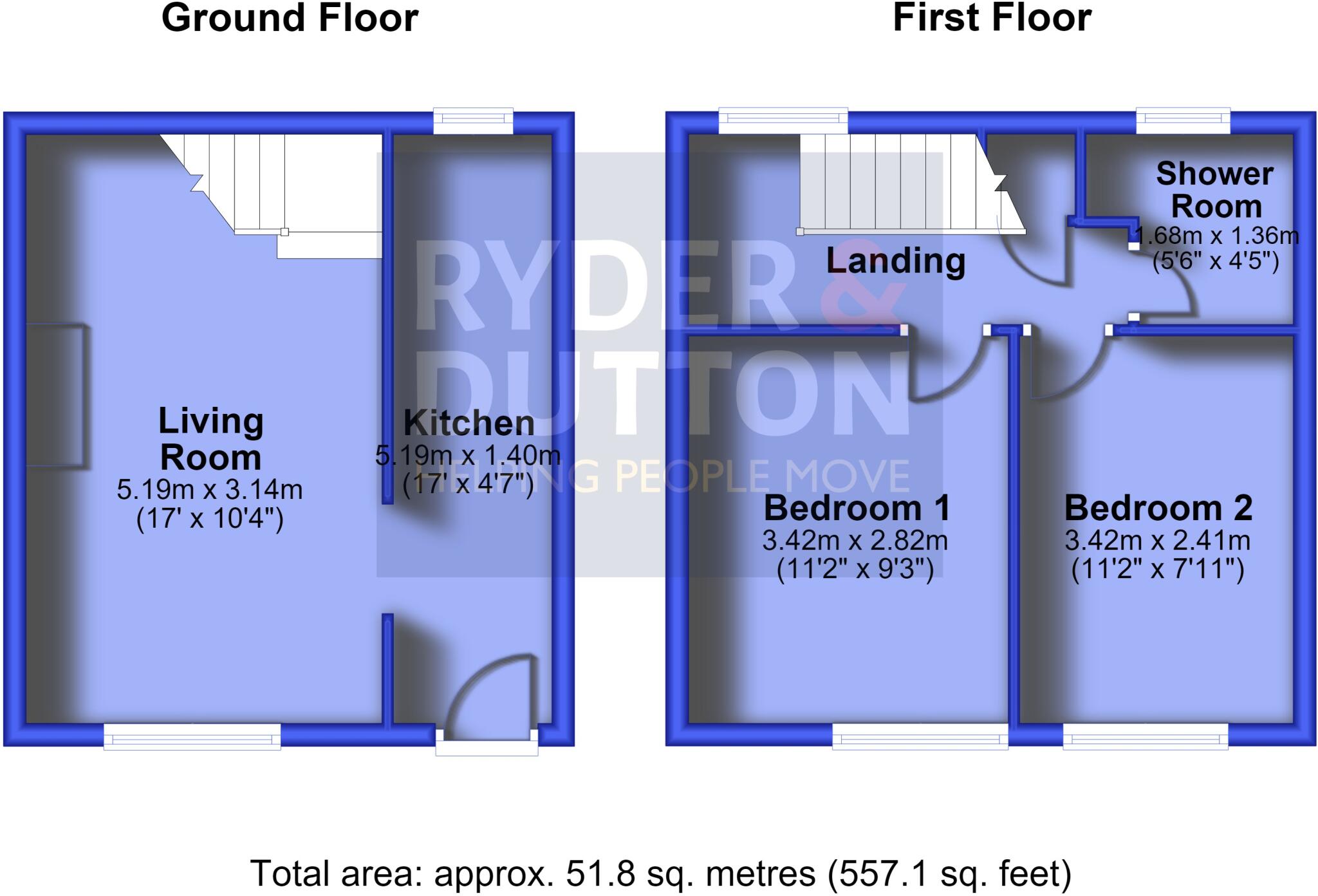 Green Edge, Golcar, Huddersfield, West Yorkshire, HD7 floorplan
