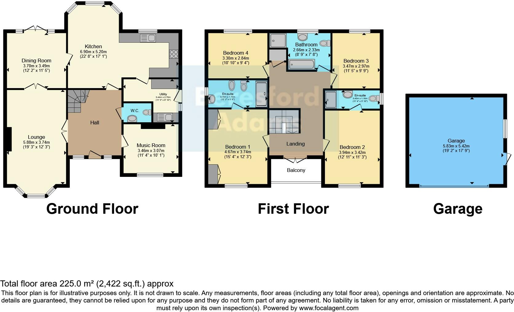Coed Yr Afon, Conwy, Conwy, LL32 floorplan