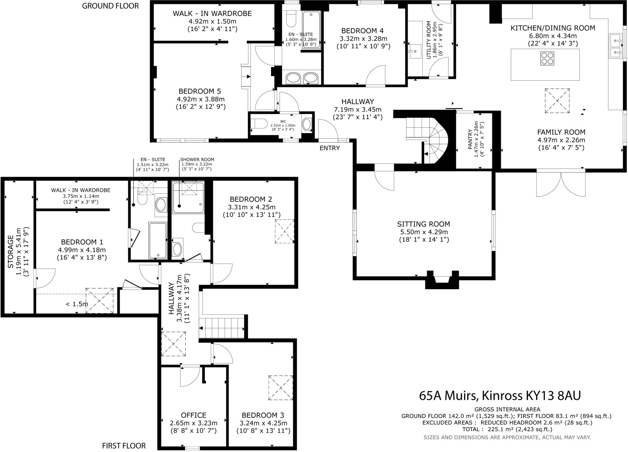 65A Muirs, Kinross, Perth and Kinross, KY13 floorplan