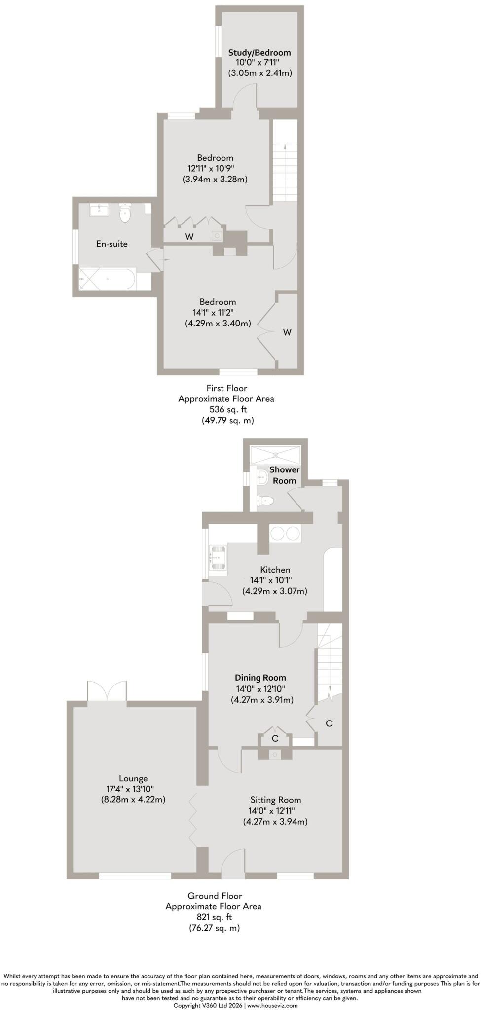 Charming Semi-Detached Cottage Overlooking Village Green in Grimston floorplan