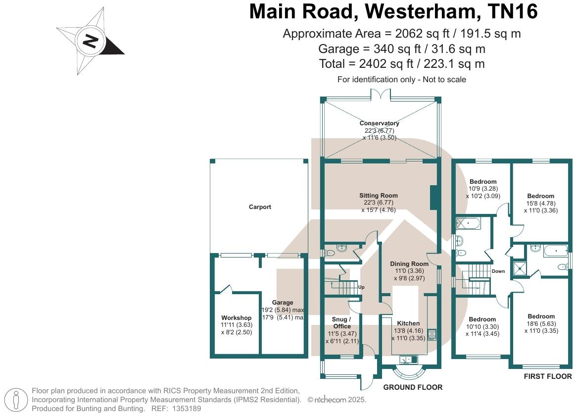 Main Road, Biggin Hill, Westerham, Kent, TN16 floorplan