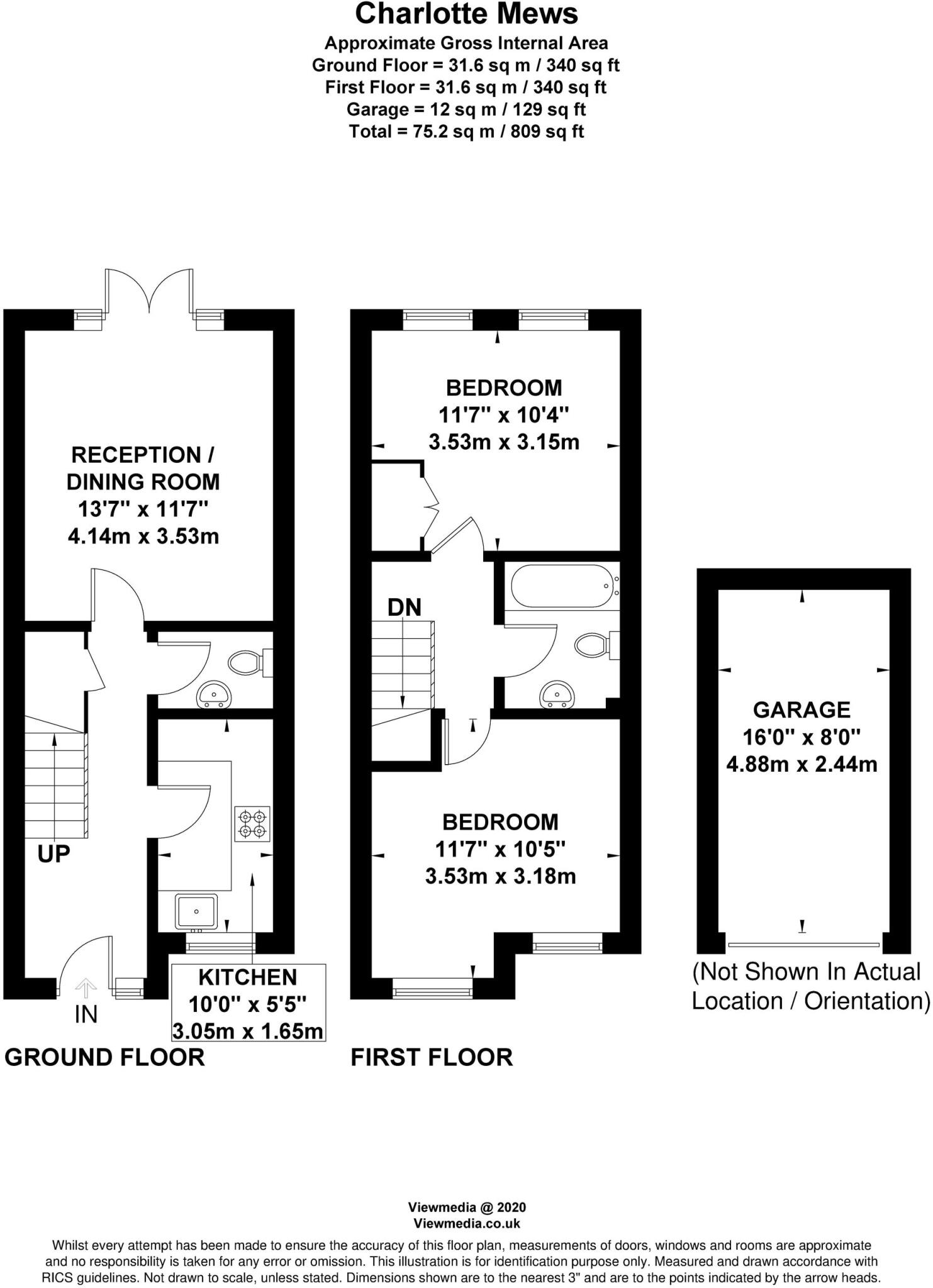 Heather Place, Esher, KT10 floorplan