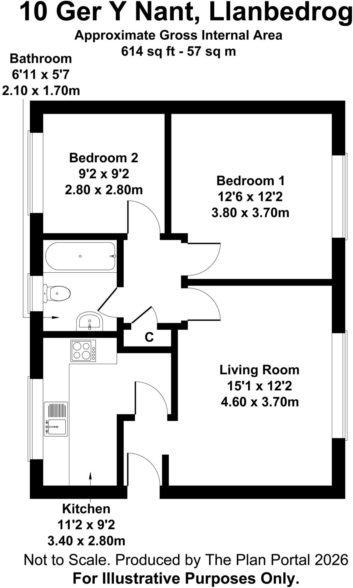  Llanbedrog, Pwllheli, LL53 floorplan