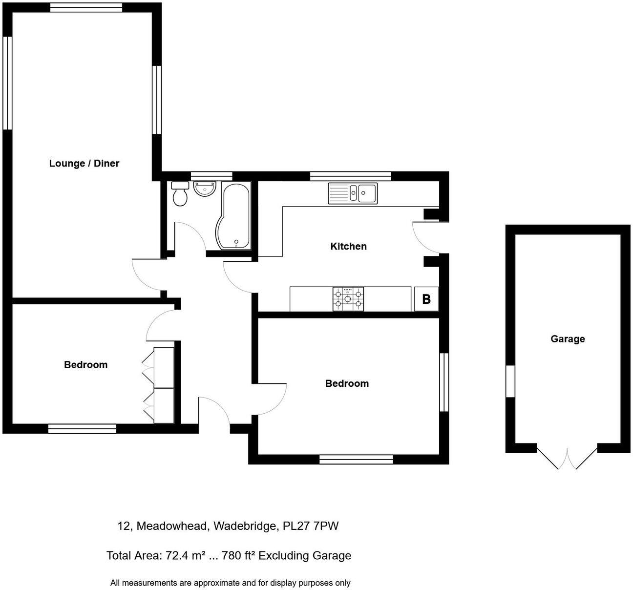 12, Meadow Head, Wadebridge PL27 floorplan