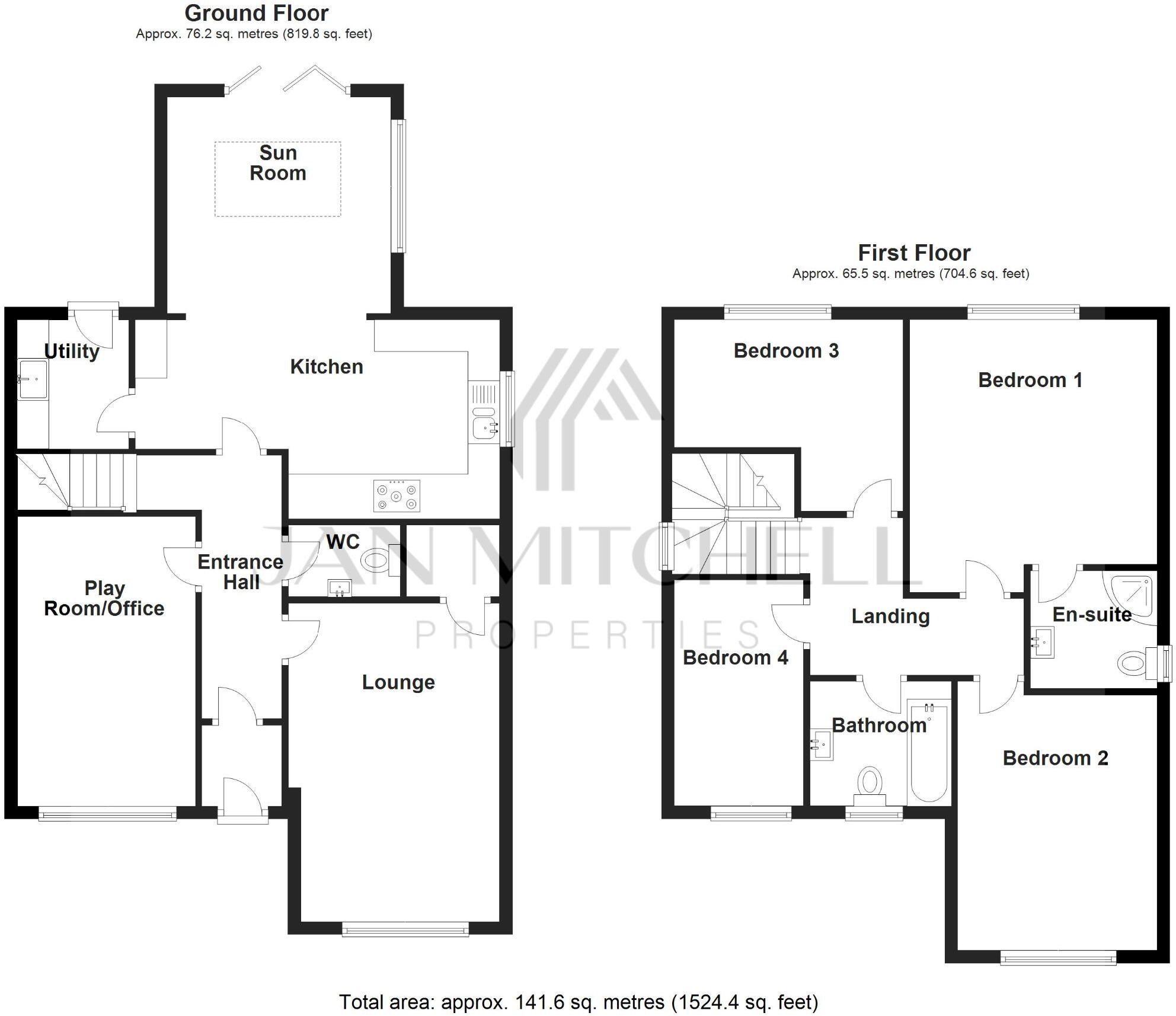Laurel House, West Road, Tantobie, Stanley floorplan