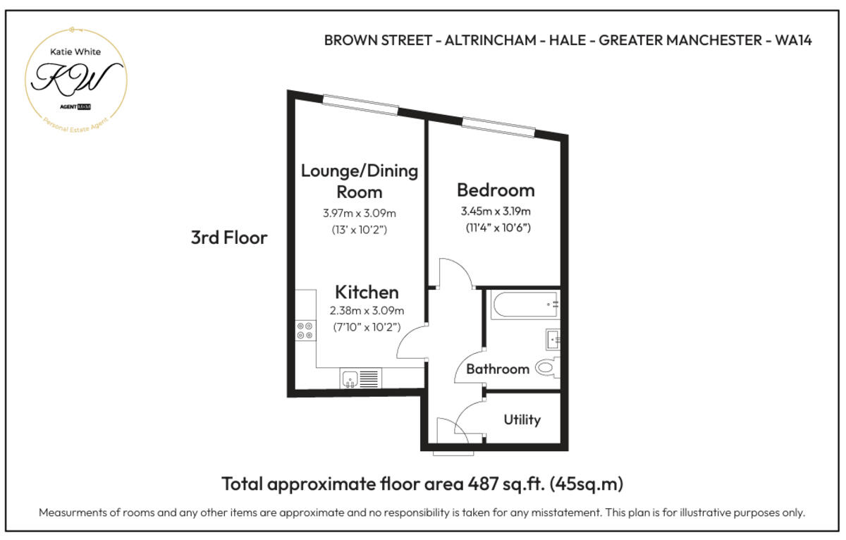 Apartment 10, 91 Brown Street, Hale, WA14 floorplan