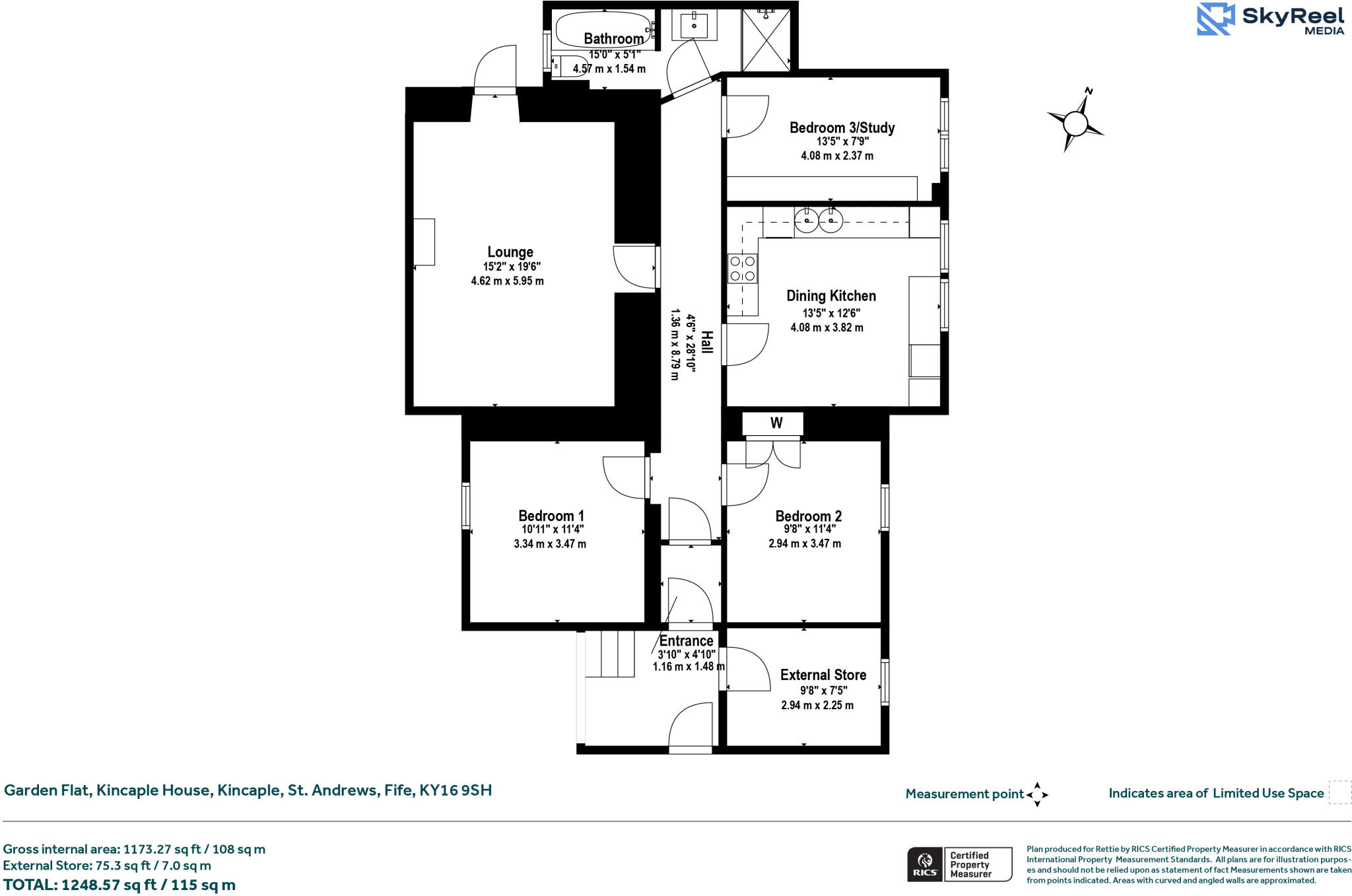 Garden Flat, Kincaple House, Kincaple, St. Andrews floorplan
