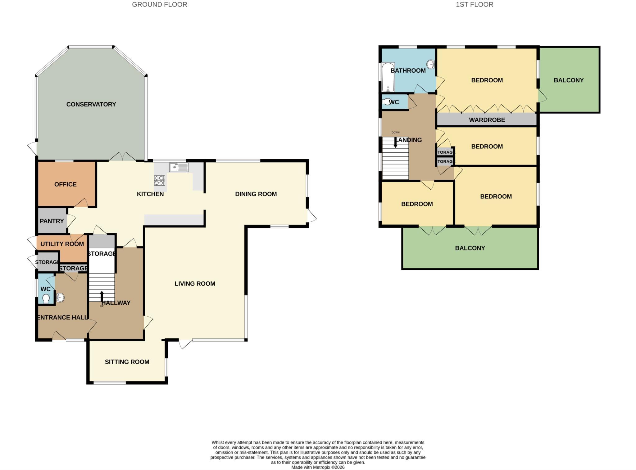 Links Hey Road, Caldy floorplan