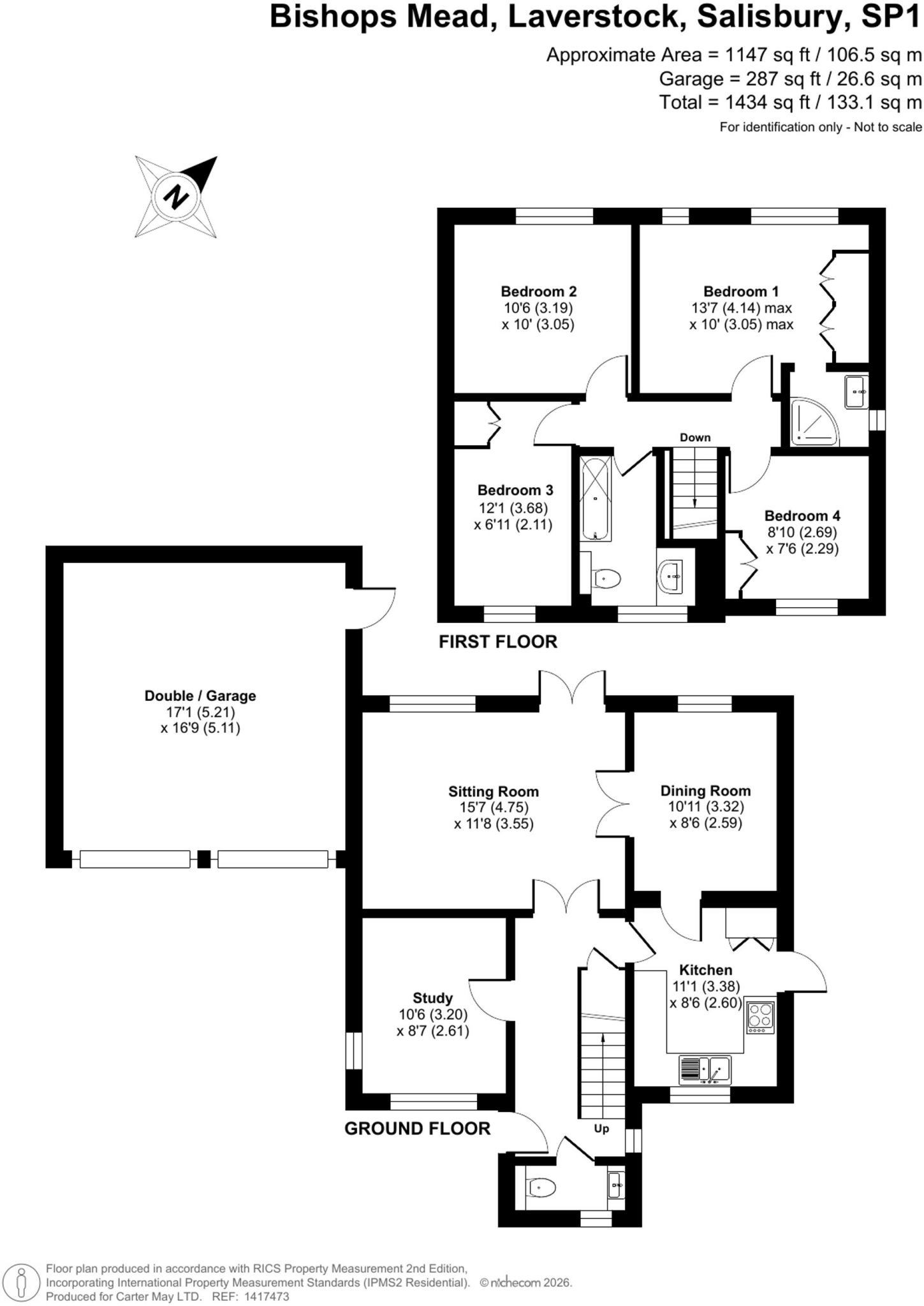 Bishops Mead, Laverstock, SP1 floorplan
