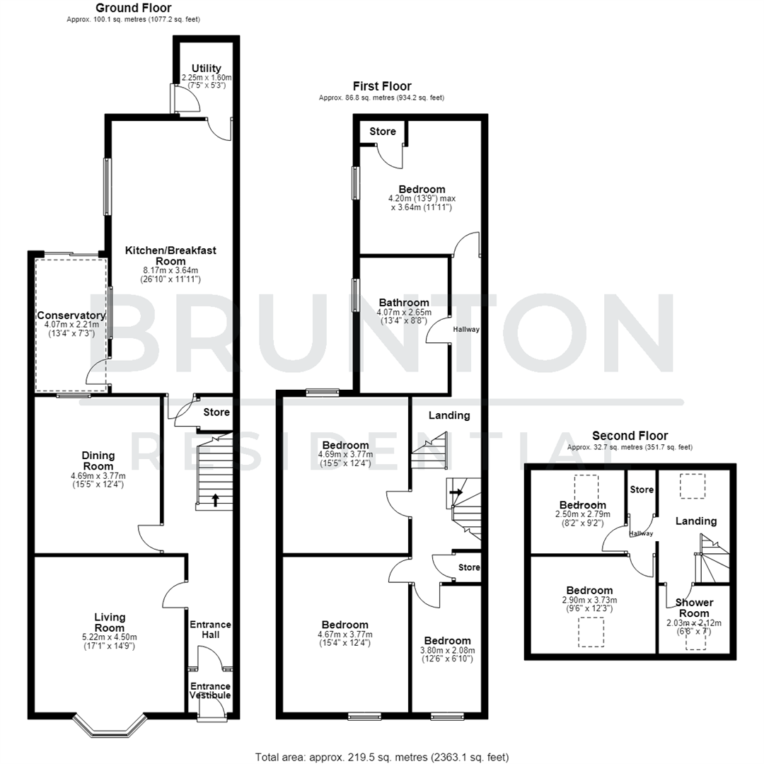 St. Cuthberts Terrace, Hexham, NE46 floorplan