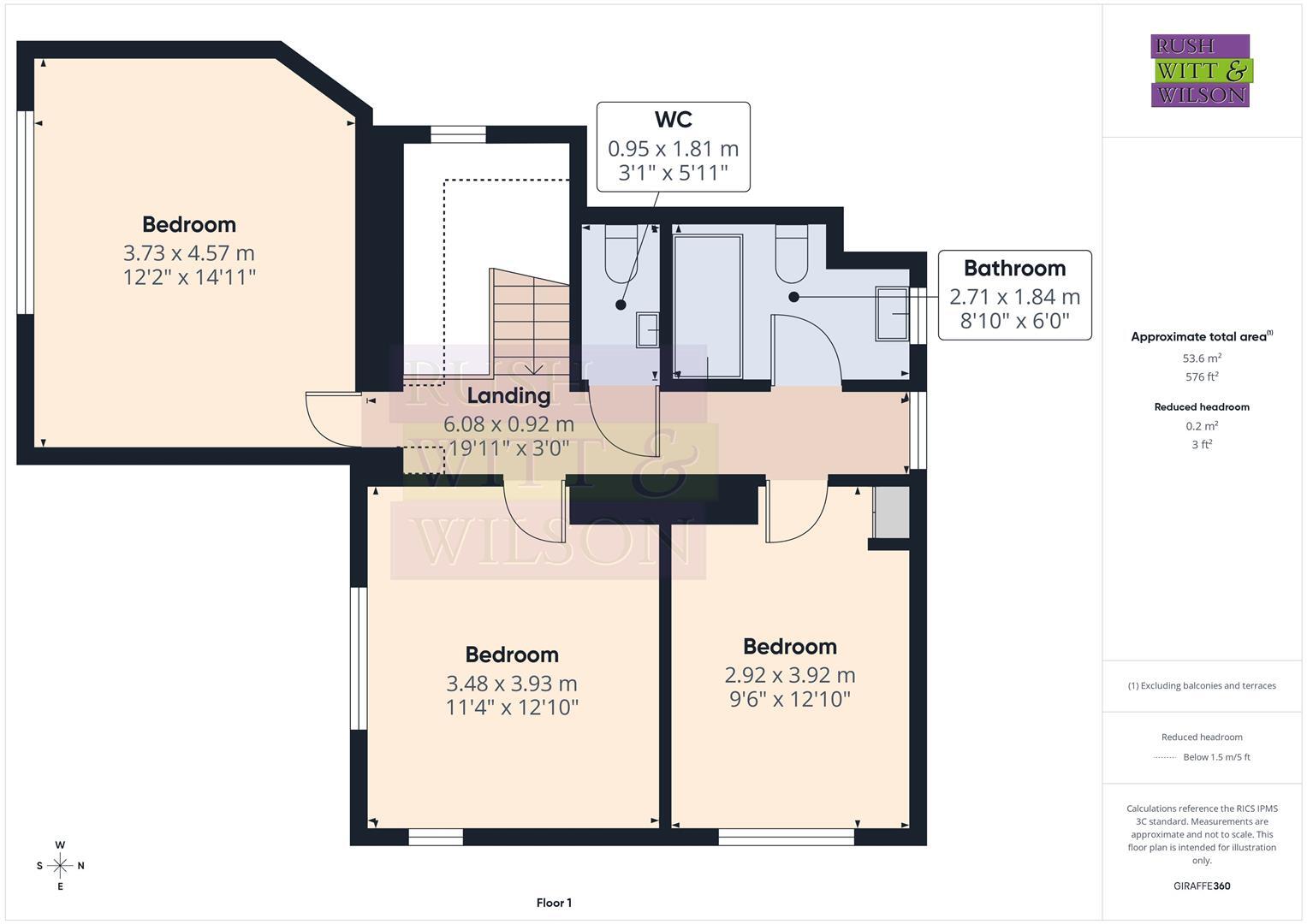 Warren Road, Fairlight, Hastings floorplan