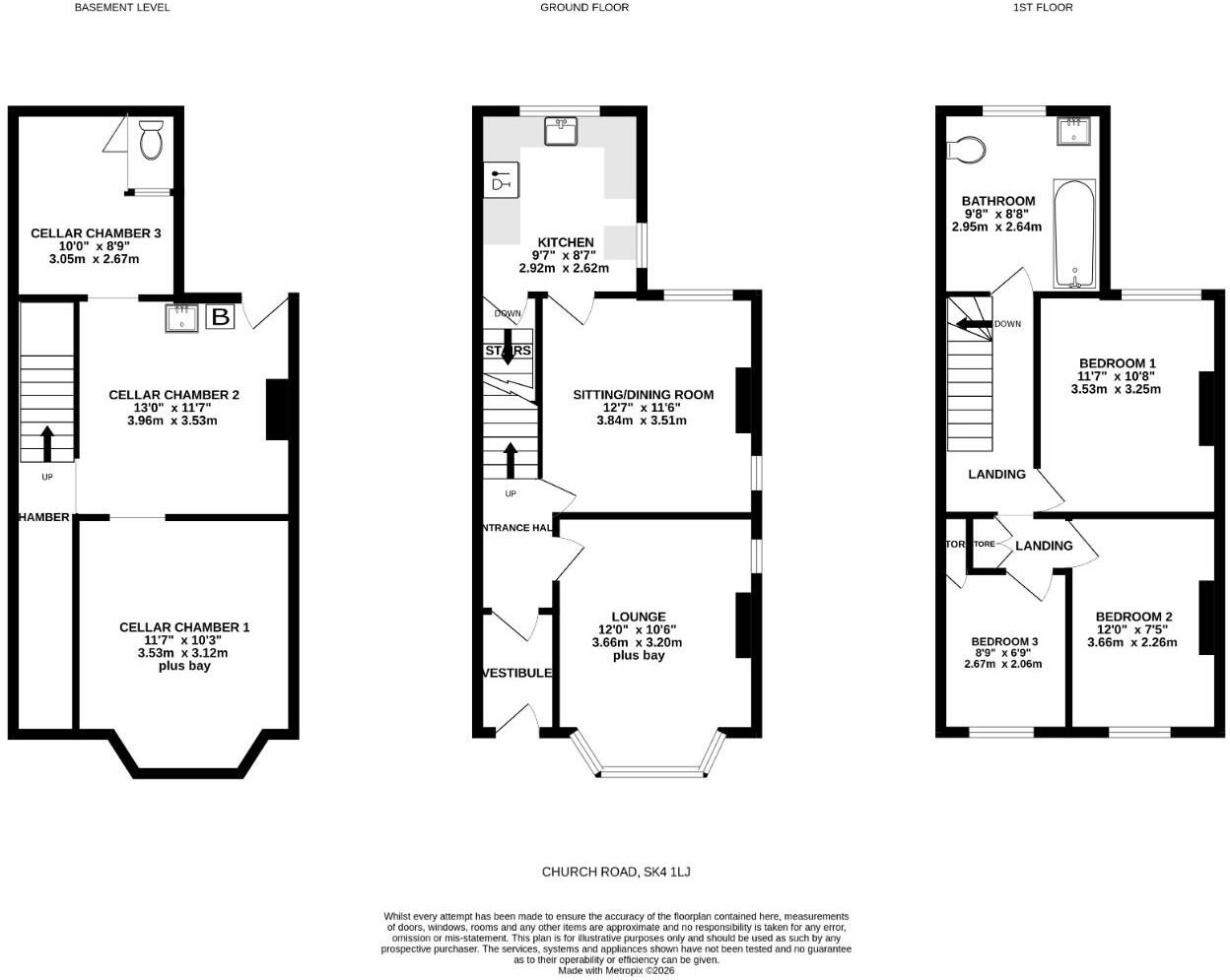 Church Road, Heaton Norris, Stockport floorplan