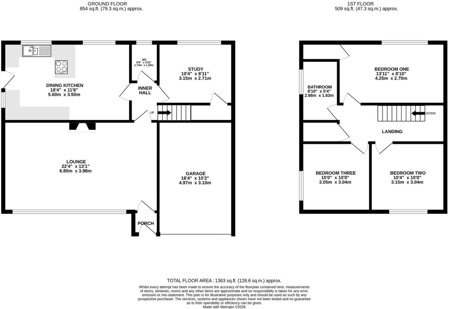 Greenlands, Tattenhall floorplan