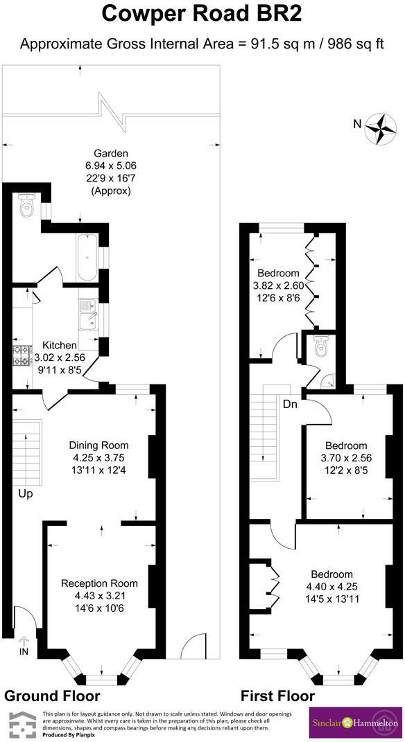 Cowper Road, Bromley floorplan
