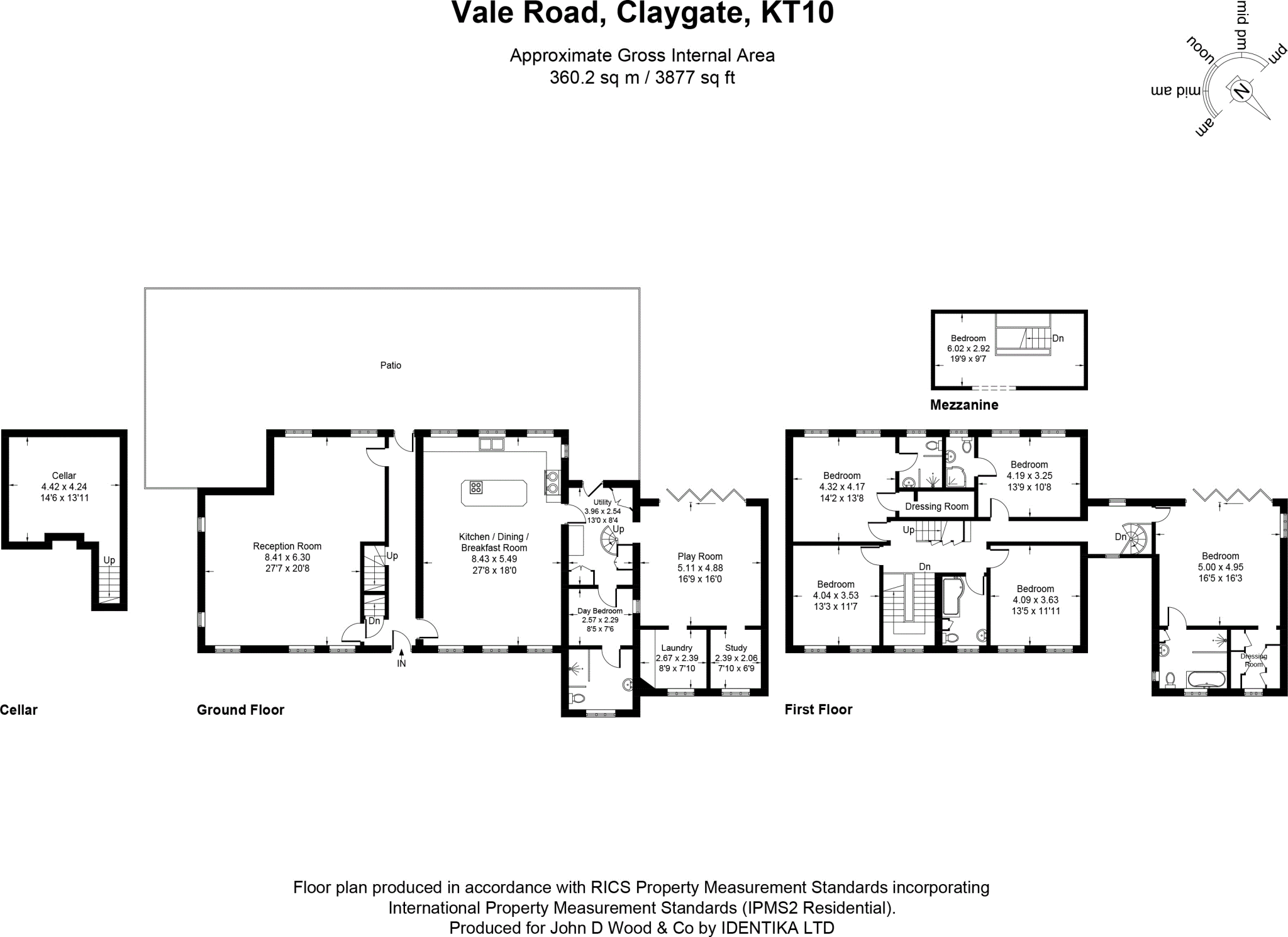 Vale Road, Claygate, Esher, Surrey, KT10 floorplan