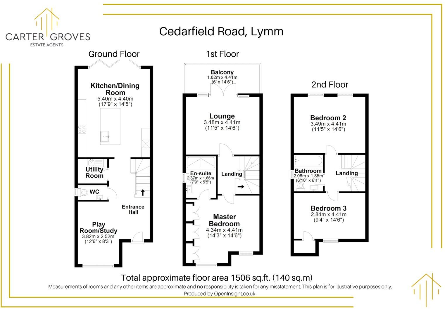 Cedarfield Road, Lymm, Cheshire, WA13 floorplan