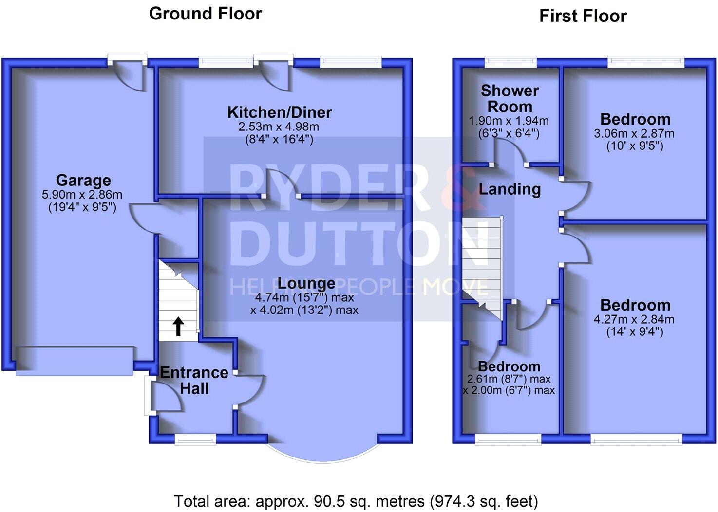 Seven Acres, Delph, Saddleworth, OL3 floorplan