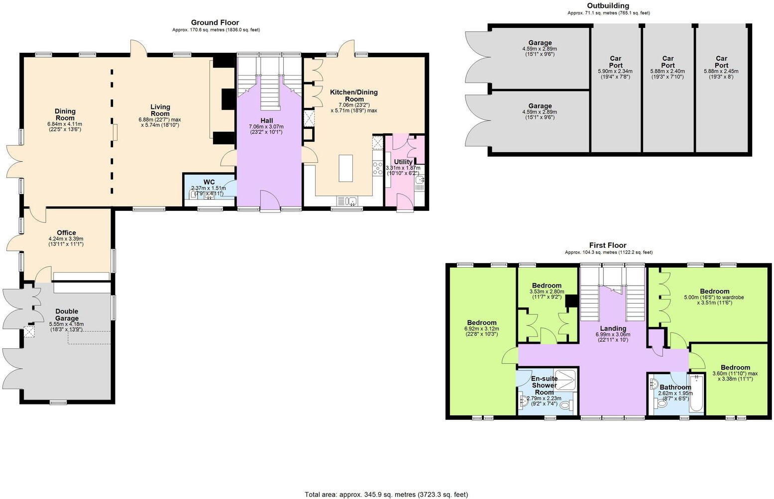 A 17th Century Barn Conversion In Sissinghurst floorplan