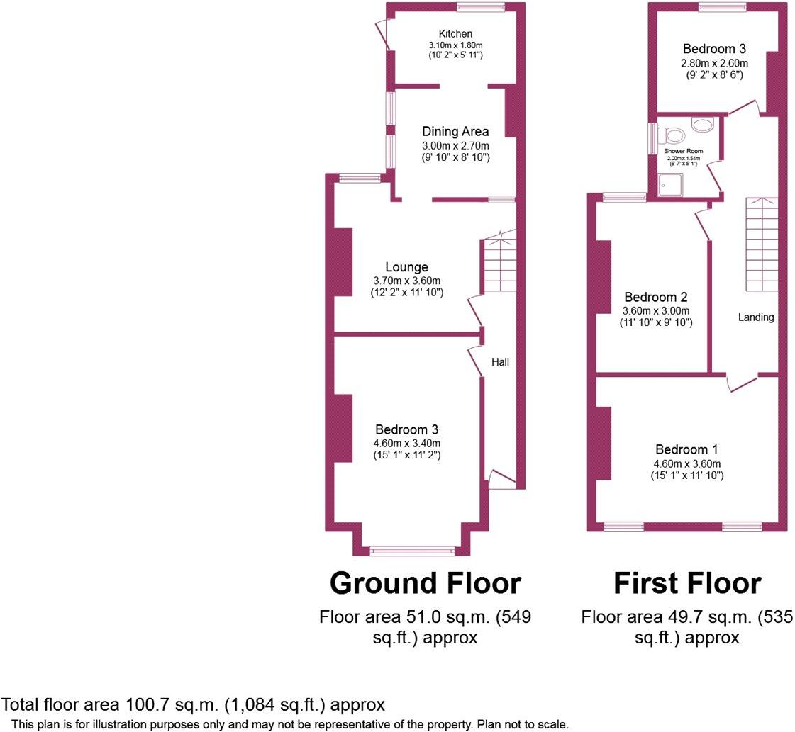 Hall Road, Manchester, M14 floorplan