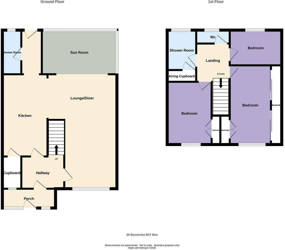Bannerlea Road, Kingshurst. floorplan