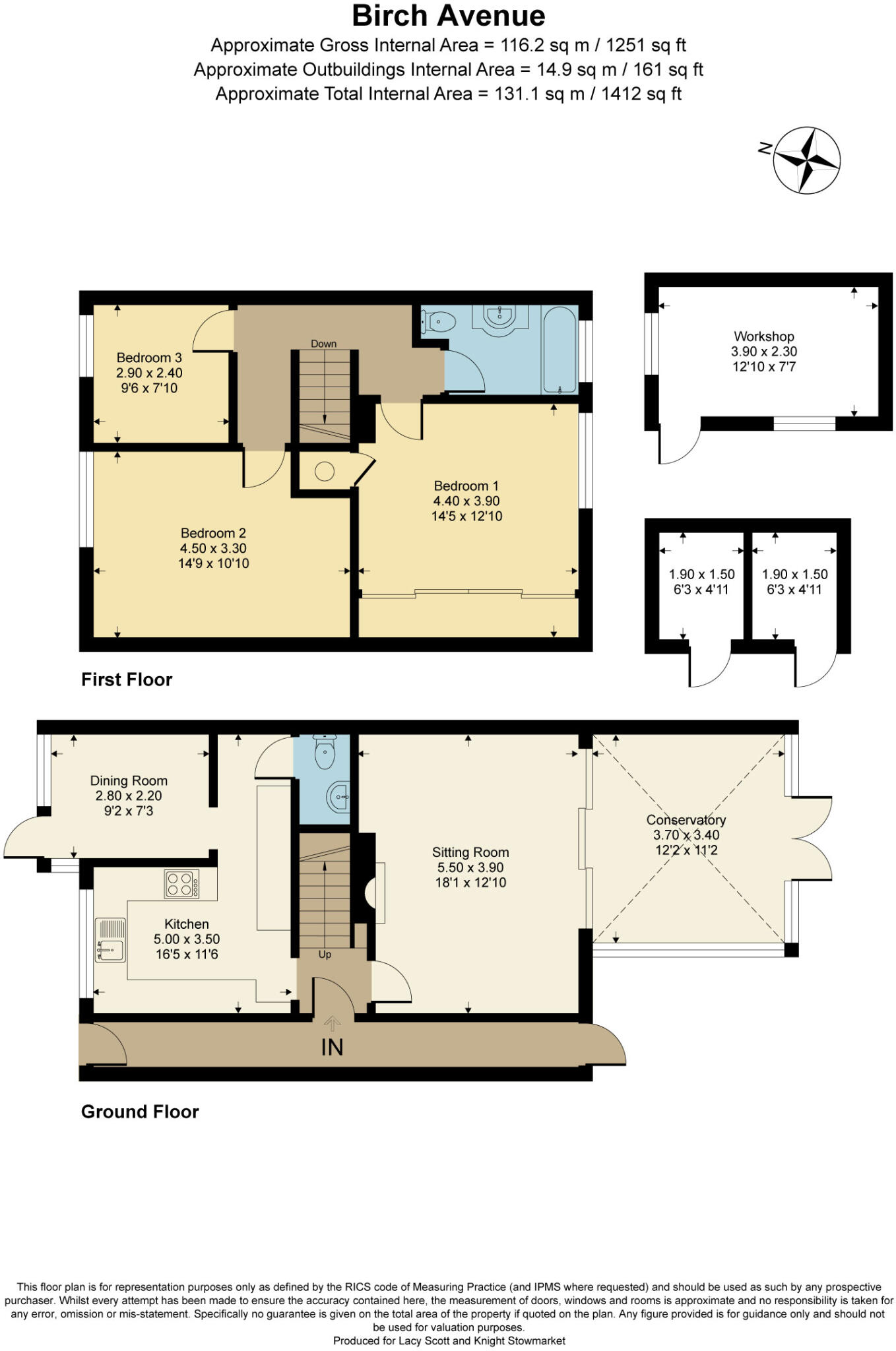 3, Birch Avenue, Bacton, Stowmarket, Suffolk, IP14 floorplan